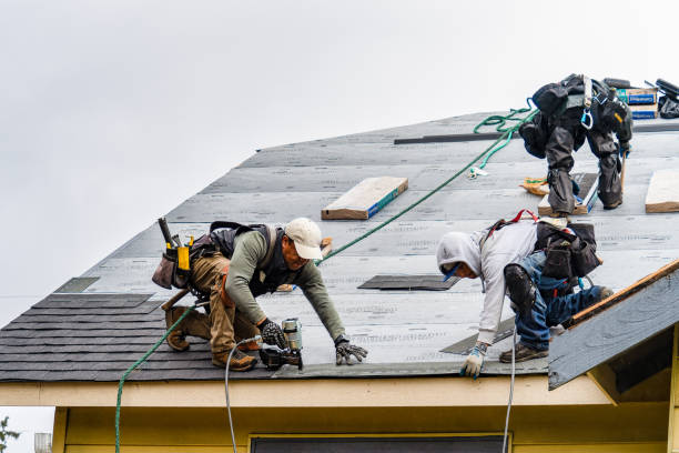 Professional Storm Damage Roof Repair technician working in Corning, OH